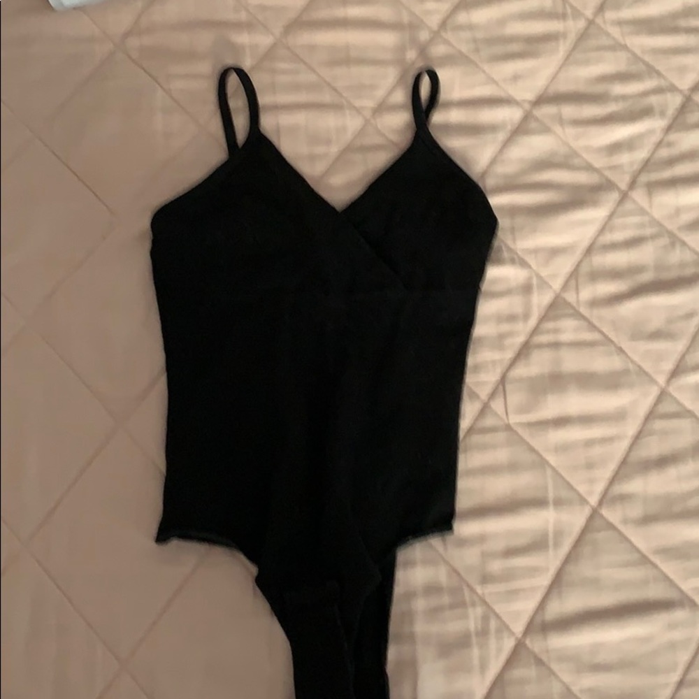brandy melville black body suit!!